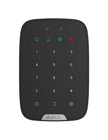 Беспроводная сенсорная клавиатура Ajax KeyPad Plus, Чёрный