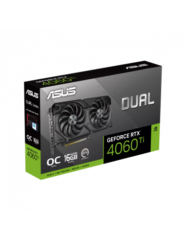 Видеокарта ASUS DUAL-RTX4060TI-O16G-EVO, 16GB GDDR6 128бит (DUAL-RTX4060TI-O16G-EVO)