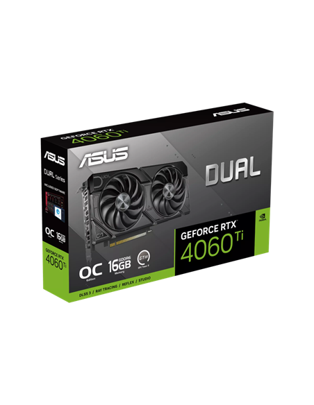 Видеокарта ASUS DUAL-RTX4060TI-O16G-EVO, 16GB GDDR6 128бит (DUAL-RTX4060TI-O16G-EVO)