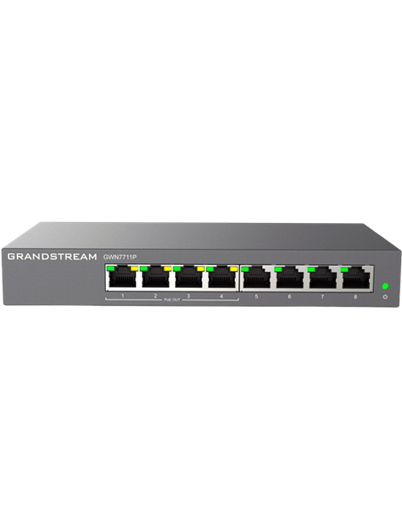 Comutator PoE Grandstream GWN7711P, 4x IEEE 802.3af/at