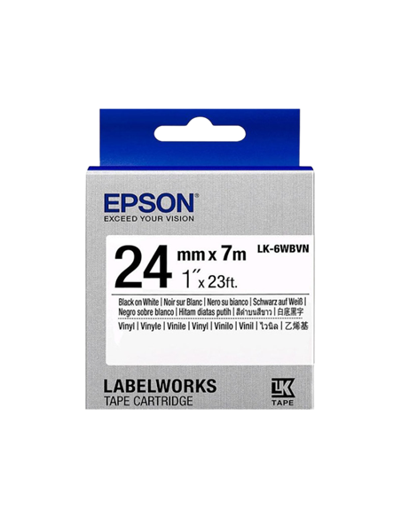 Картридж с лентой Epson LK-6WBVN, 24 мм x 7 м