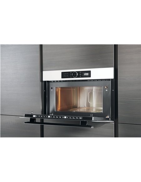 Cuptor cu microunde Whirlpool AMW 730/WH, Oțel inoxidabil