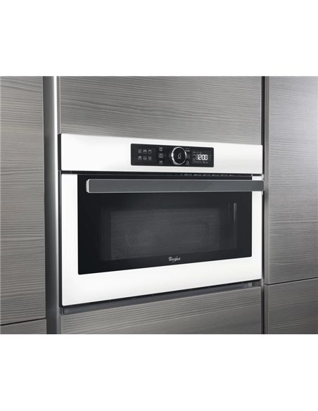 Cuptor cu microunde Whirlpool AMW 730/WH, Oțel inoxidabil