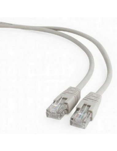 Патч-корды 0.25m- Patch Cord Gray- PP12-0.25M- Cat.5E- Cablexpert- molded strain relief 50u plugs