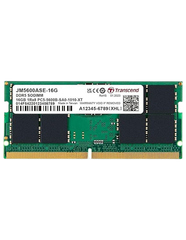 Memorie RAM Transcend JetRam, DDR5 SDRAM, 5600 MHz, 16GB, JM5600ASE-16G