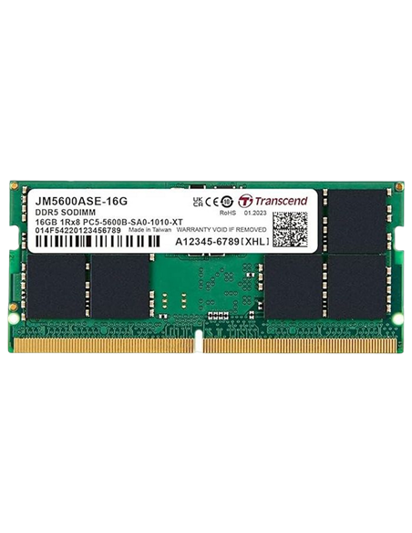 Memorie RAM Transcend JetRam, DDR5 SDRAM, 5600 MHz, 16GB, JM5600ASE-16G