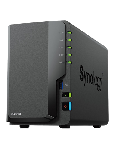 Сетевое хранилище SYNOLOGY DS224+, Чёрный