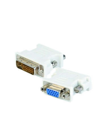 Видеоадаптер Cablexpert A-DVI-VGA, DVI-I (M) - VGA D-Sub (F), Белый