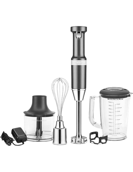 Blender de mână KitchenAid 5KHBBV83EMS, Medalion de argint