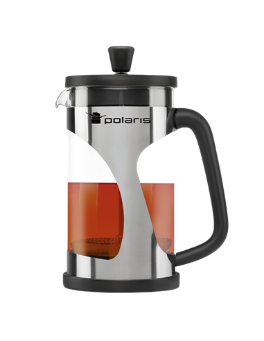 Cafetiera French Press Polaris Enigma-600FP, 0,6L, Negru | Inox