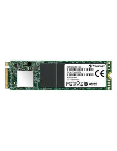M.2 PCIe NVMe SSD .M.2 NVMe SSD 512GB Transcend 110S [PCIe 3.0 x4- RW:17001400MBs- 160250K IOPS- 200TBW- 3DTLC]