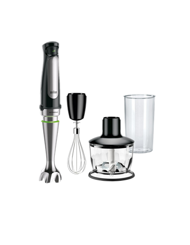 Blender de mână BRAUN MQ7035X, Negru | Argintiu