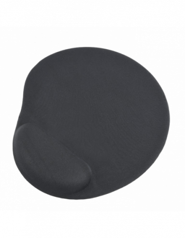 Коврики для мыши Mouse Pad Gembird MP-GEL-BK- 240 × 220 × 4mm- Cloth- Gel wrist support- Black