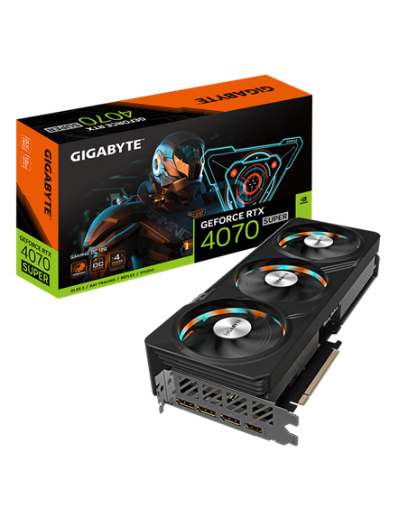 Видеокарта Gigabyte GV-N407SGAMING OC-12GD, 12ГБ GDDR6X 192бит 