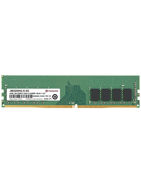 Оперативная память Transcend JM3200HLH-4G, DDR4 SDRAM, 3200 МГц, 4Гб