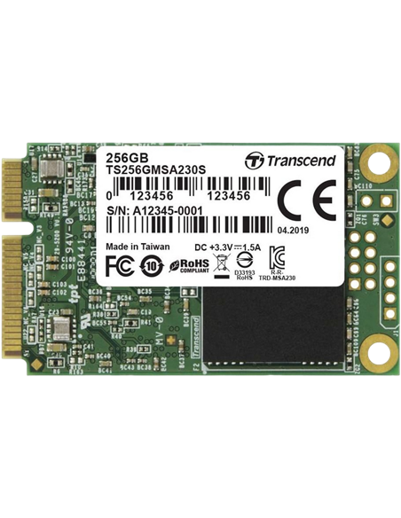 Накопитель SSD Transcend MSA230S, 256Гб, TS256GMSA230S