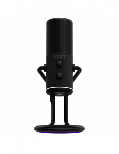 Streaming și podcasting Microphones NZXT Capsule Mini- Cardioid- 24-bit48kHz- 100Hz-10kHz- 110dB- USB-C- Black