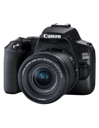 Aparat foto DSLR Canon EOS 250D & EF-S 18-55mm f/3.5-5.6 DC III KIT