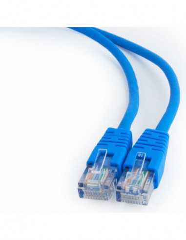 Патч-корды 1.5m- Patch Cord Blue- PP12-1.5MB- Cat.5E- Cablexpert- molded strain relief 50u plugs