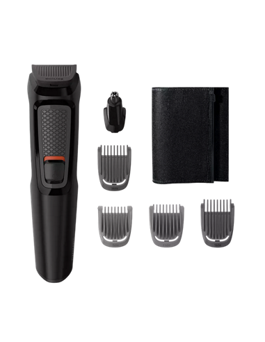 Trimmer pentru bărbați Philips Multigroom Series 3000 MG3710/15, Negru