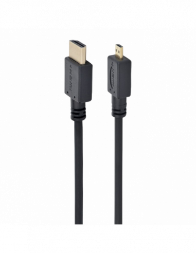 Видеокабели HDMI / VGA / DVI / DP Cable HDMI to micro HDMI 1.8m Cablexpert- male-micro D-male- V1.3- Black- CC-HDMID-6