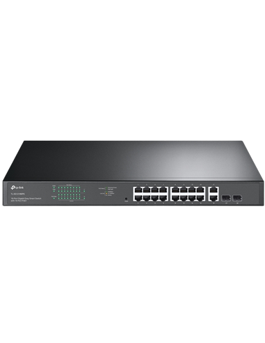 Сетевой коммутатор TP-LINK TL-SG1218MPE, 16x 10/100/1000 Мбит/с, 2x SFP