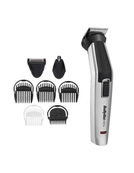 Мужской Триммер BaByliss 8-in-1 Titanium Multi Trimmer MT726E, Серебристый | Черный