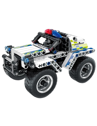 Constructor XTech Pull Back Police Car