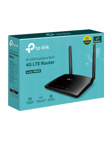 Router fără fir TP-LINK Archer MR400, 4G, Negru