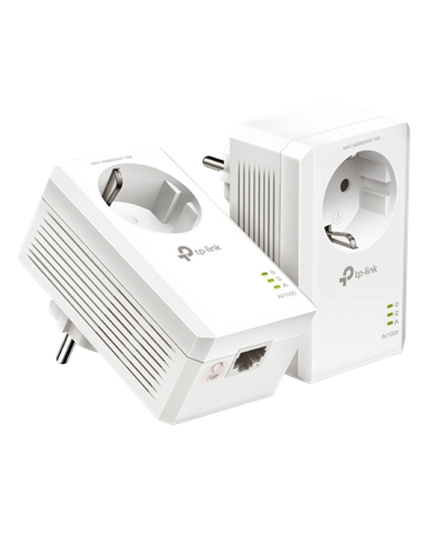 Powerline Adapter TP-LINK TL-PA7017P KIT, AV1000, 1000 Mbps, Alb