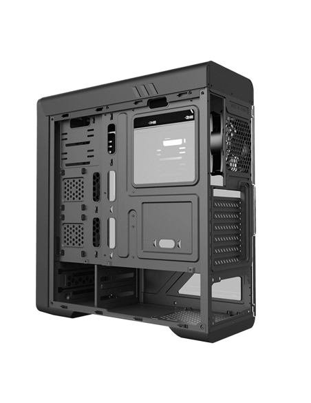 Carcasă PC Gamemax RockStar, Midi-Tower, Fără PSU, Negru