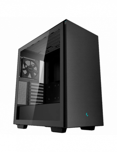 Корпуса Deepcool Case ATX Deepcool CH510- wo PSU- 1x120mm- Tempered Glass- 2xUSB3.0- VGAamplHeadset holder- Black