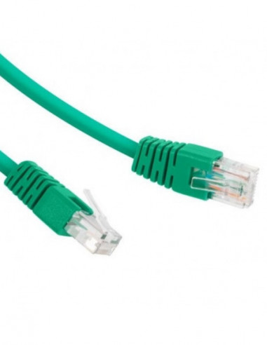 Патч-корды 0.5m- FTP Patch Cord Green- PP22-0.5MG- Cat.5E- Cablexpert- molded strain relief 50u plugs