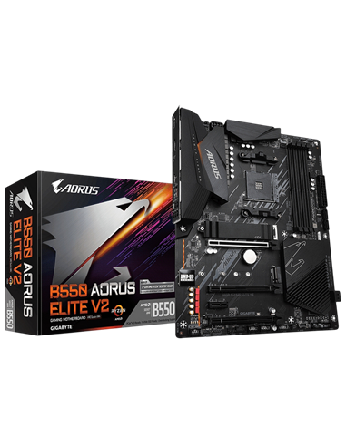 Материнская плата Gigabyte B550 AORUS ELITE V2, AM4, AMD B550, ATX