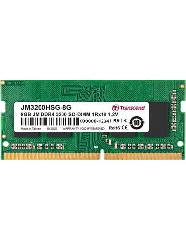 Оперативная память Transcend JM3200HSG-8G, DDR4 SDRAM, 3200 МГц, 8Гб