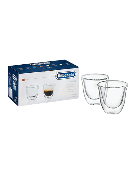 Set de pahare De'Longhi 60 ml 2 buc, Transparent