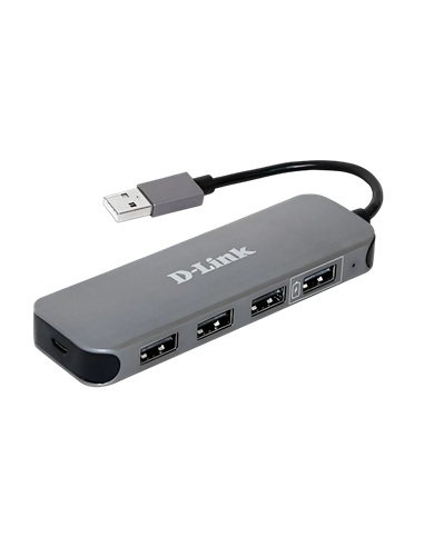 USB-концентратор D-Link DUB-H4, Серый