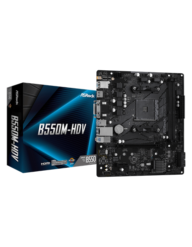 Материнская плата ASRock B550M-HDV, AM4, AMD B550, Micro-ATX