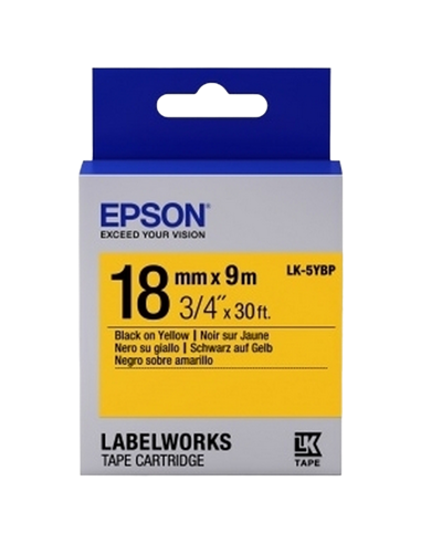 Картридж с лентой Epson LK-5YBP, 18 мм x 9 м