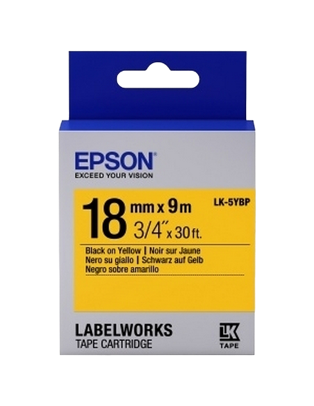 Картридж с лентой Epson LK-5YBP, 18 мм x 9 м