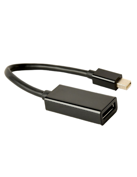 Adaptor Video Cablexpert A-mDPM-DPF4K-01, MiniDP (M) - DisplayPort (F), 0,15m, Negru