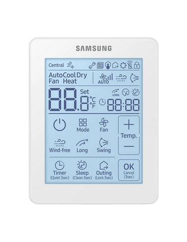 Пульт для кондиционера Samsung MWR-SH11N, Белый