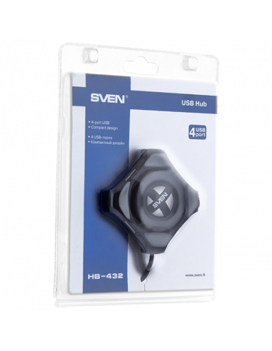 USB-концентратор SVEN HB-432, Чёрный