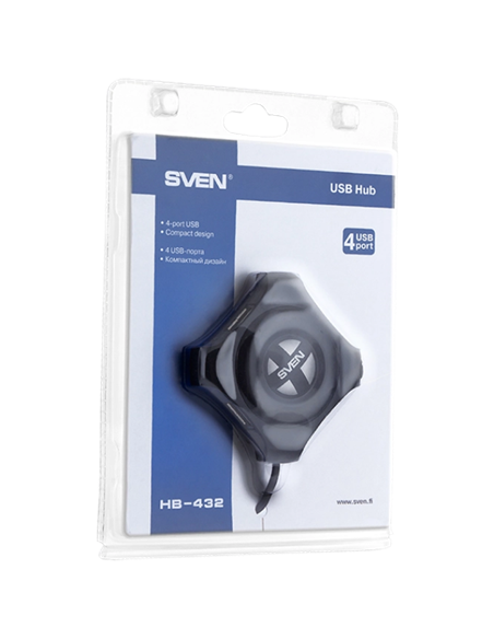 USB-концентратор SVEN HB-432, Чёрный