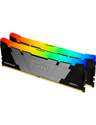 Оперативная память Kingston FURY Renegade RGB, DDR4 SDRAM, 3600 МГц, 16Гб, KF436C16RB2AK2/16