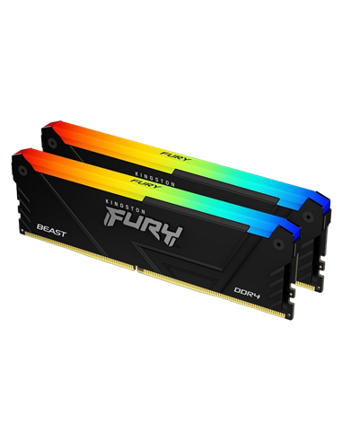 Оперативная память Kingston FURY Beast RGB, DDR4 SDRAM, 3200 МГц, 32 Гб, KF432C16BB12AK2/32