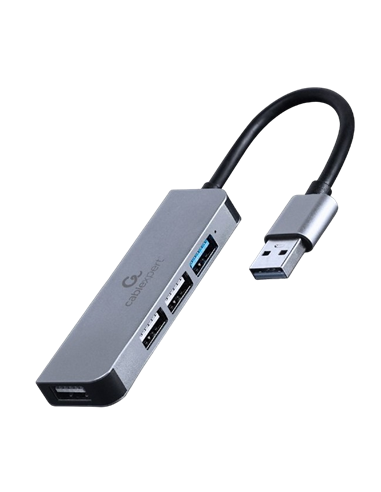 USB-концентратор Gembird UHB-U3P1U2P3-01, Серебристый