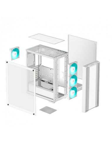 Компьютерный корпус Deepcool CC560 V2, Full-Tower, Без блока питания, Белый