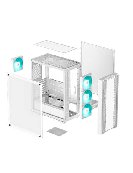 Компьютерный корпус Deepcool CC560 V2, Full-Tower, Без блока питания, Белый