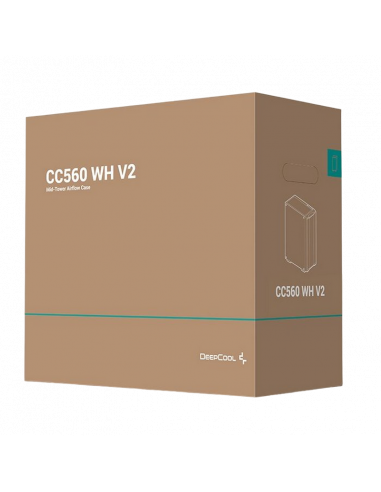 Компьютерный корпус Deepcool CC560 V2, Full-Tower, Без блока питания, Белый